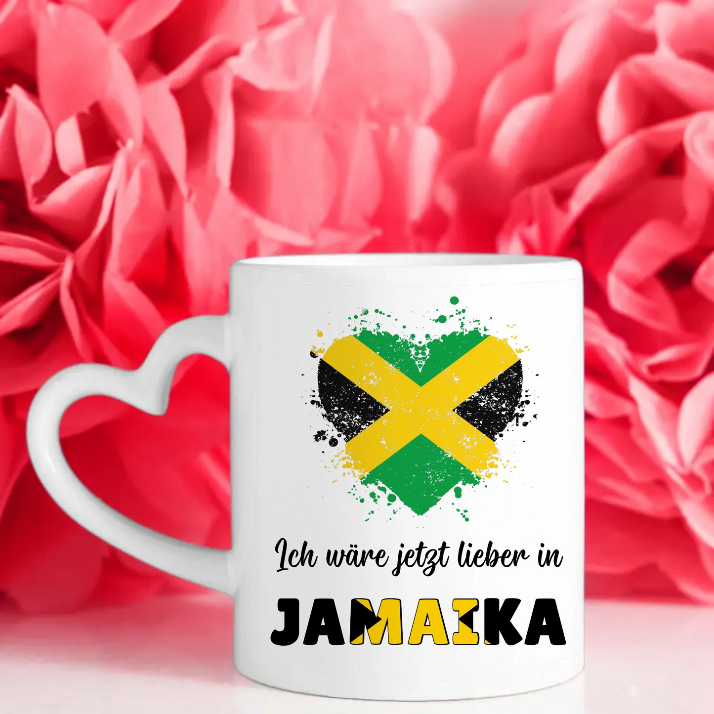 Kaffetasse Wäre jetzt lieber in Jamaika Tasse Lustig
