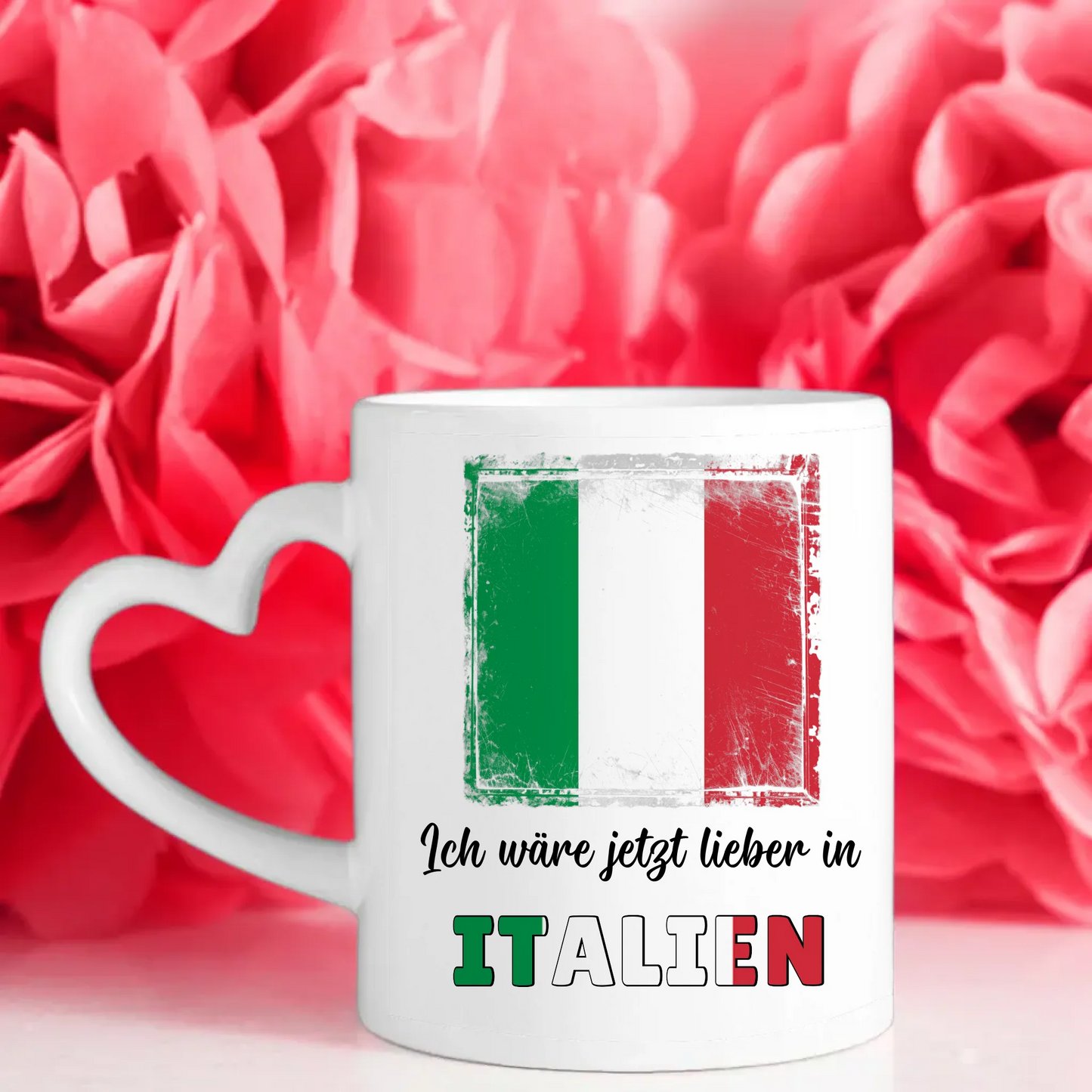 Kaffetasse Wäre jetzt lieber in Italien Tasse Lustig