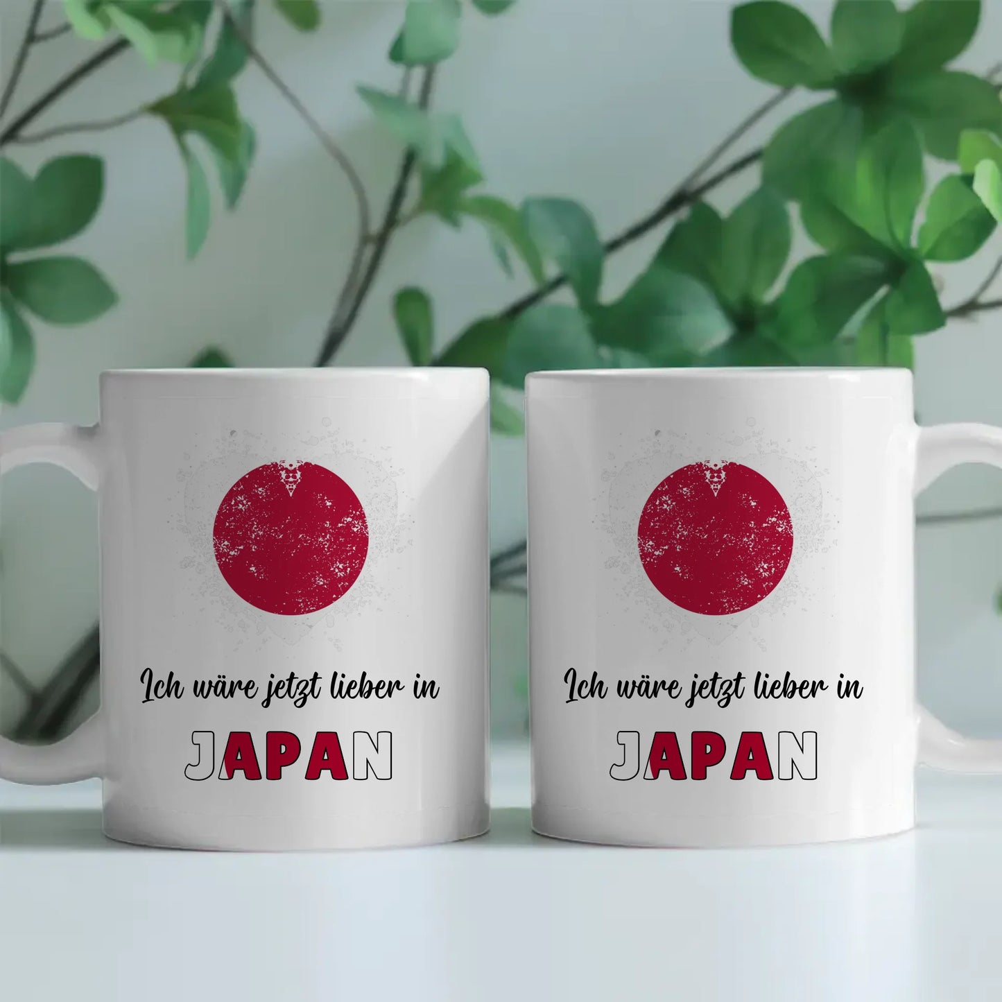 Kaffetasse Wäre jetzt lieber in Japan Tasse Lustig
