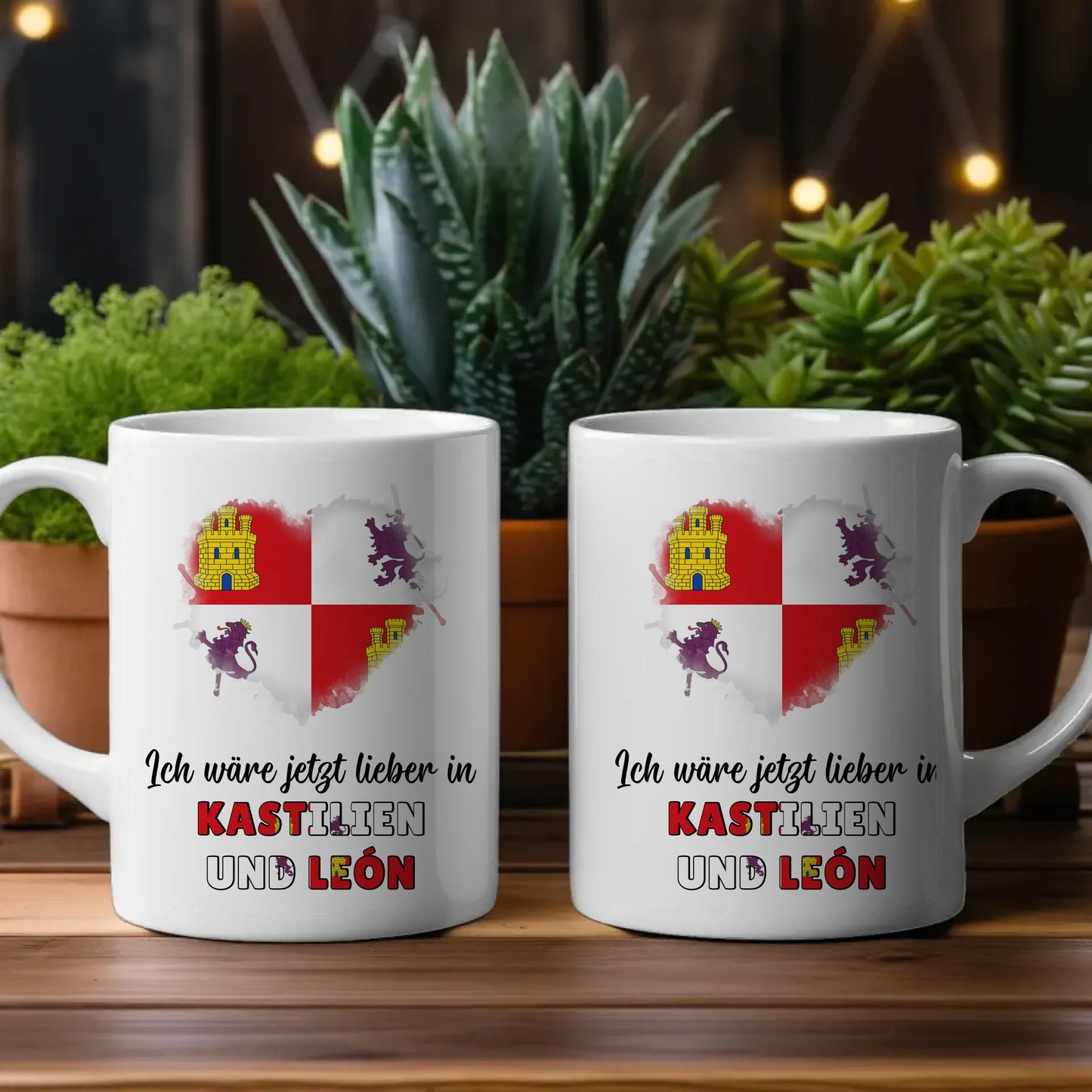 Kaffetasse Wäre jetzt lieber in Kastilien und León Tasse Lustig
