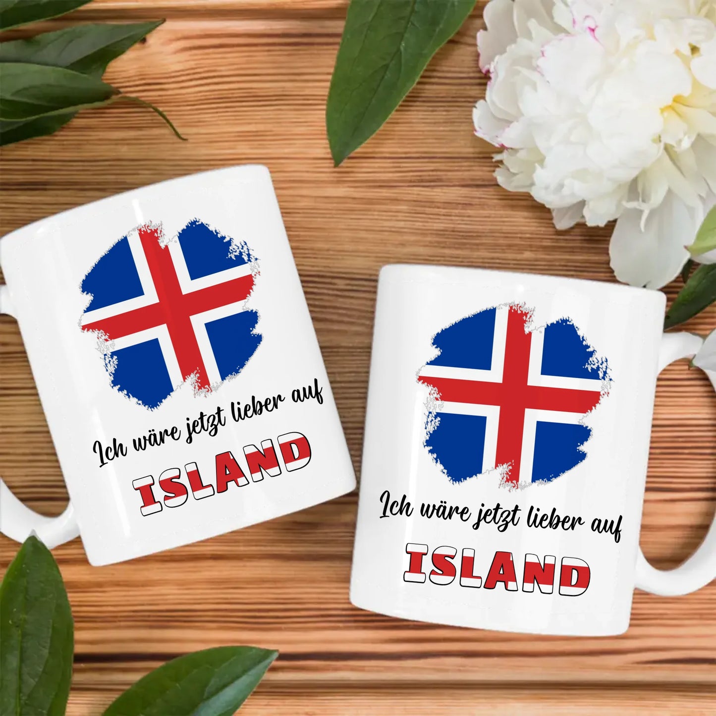 Kaffetasse Wäre jetzt lieber in Island Tasse Lustig