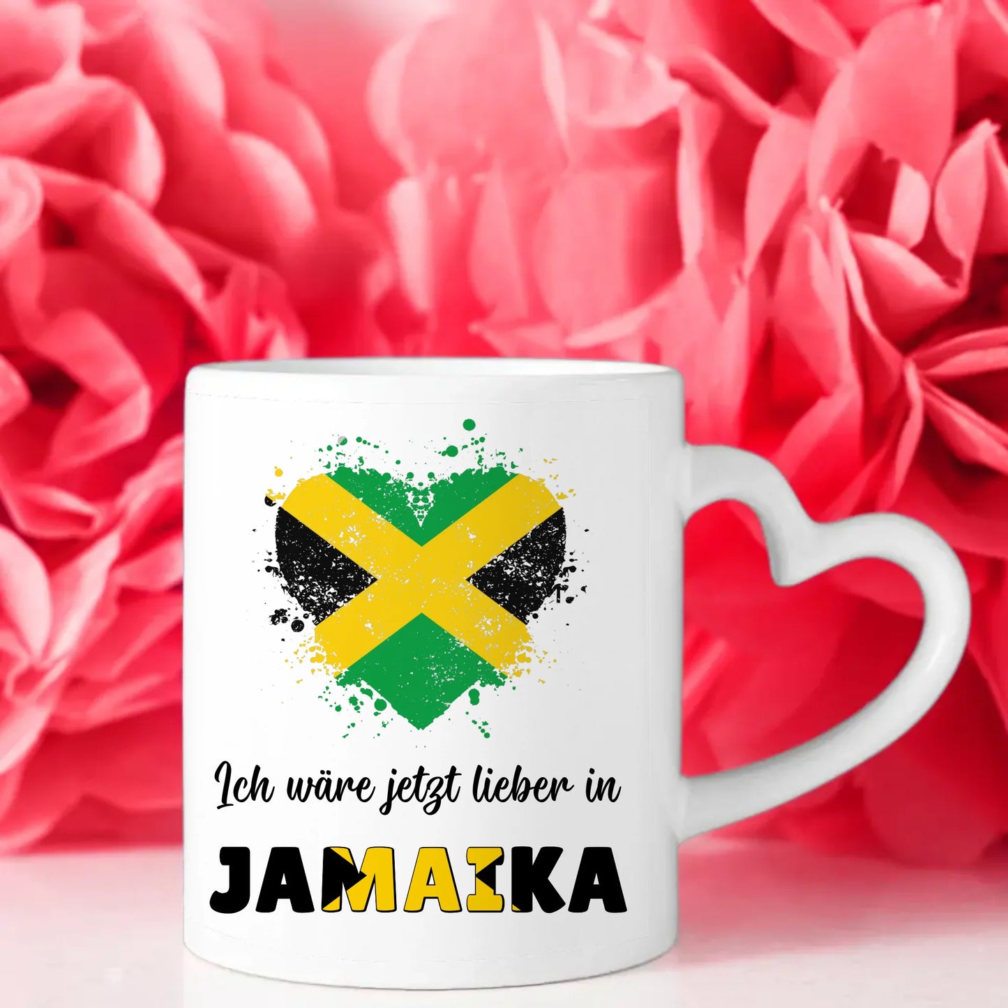 Kaffetasse Wäre jetzt lieber in Jamaika Tasse Lustig