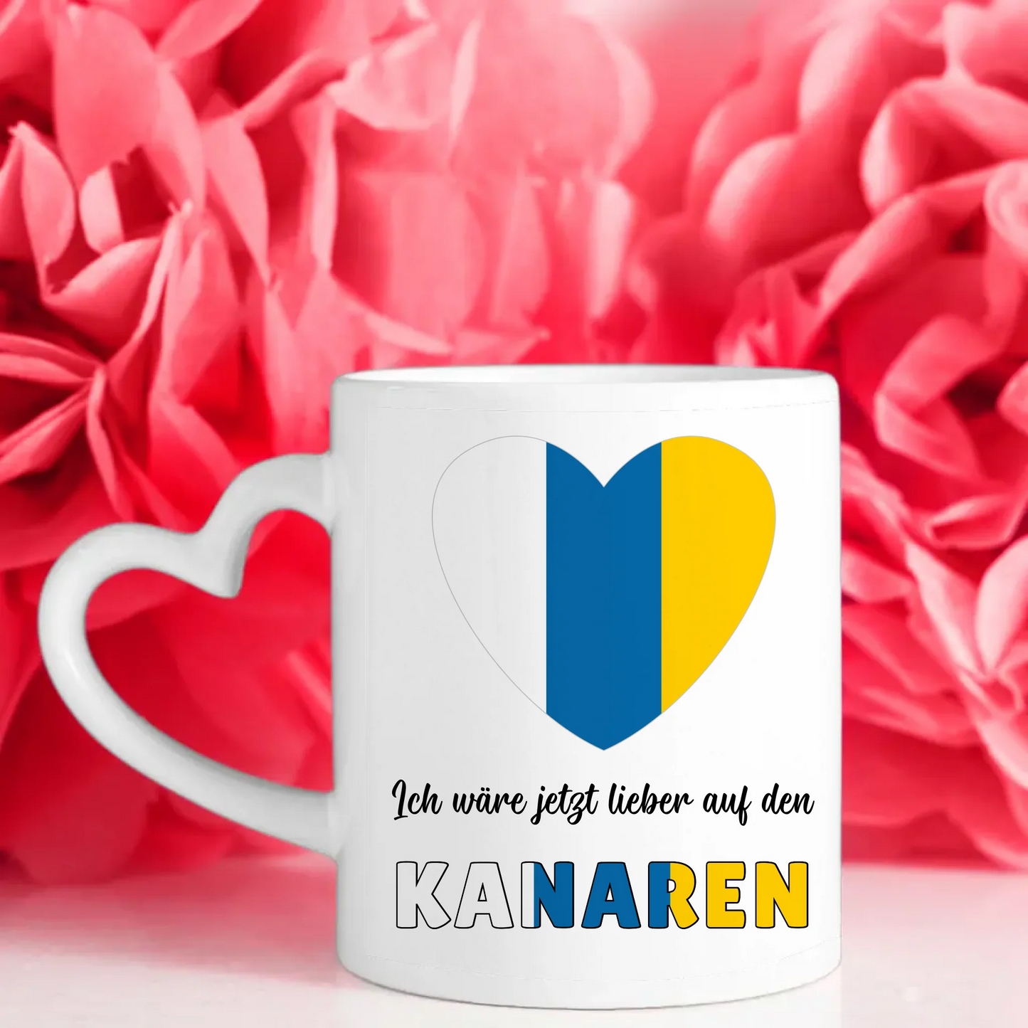 Kaffetasse Wäre jetzt lieber in Kanaren Tasse Lustig