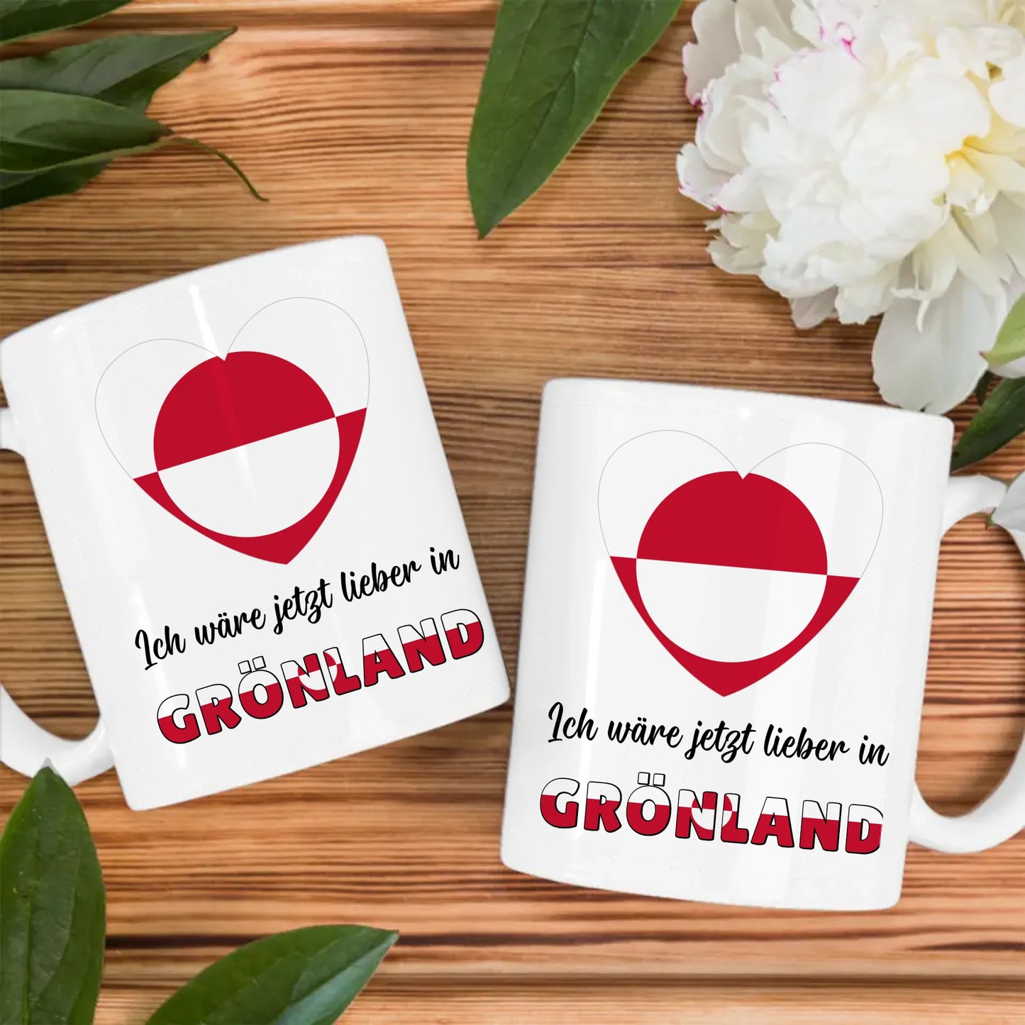 Kaffetasse Wäre jetzt lieber in Grönland Tasse Lustig