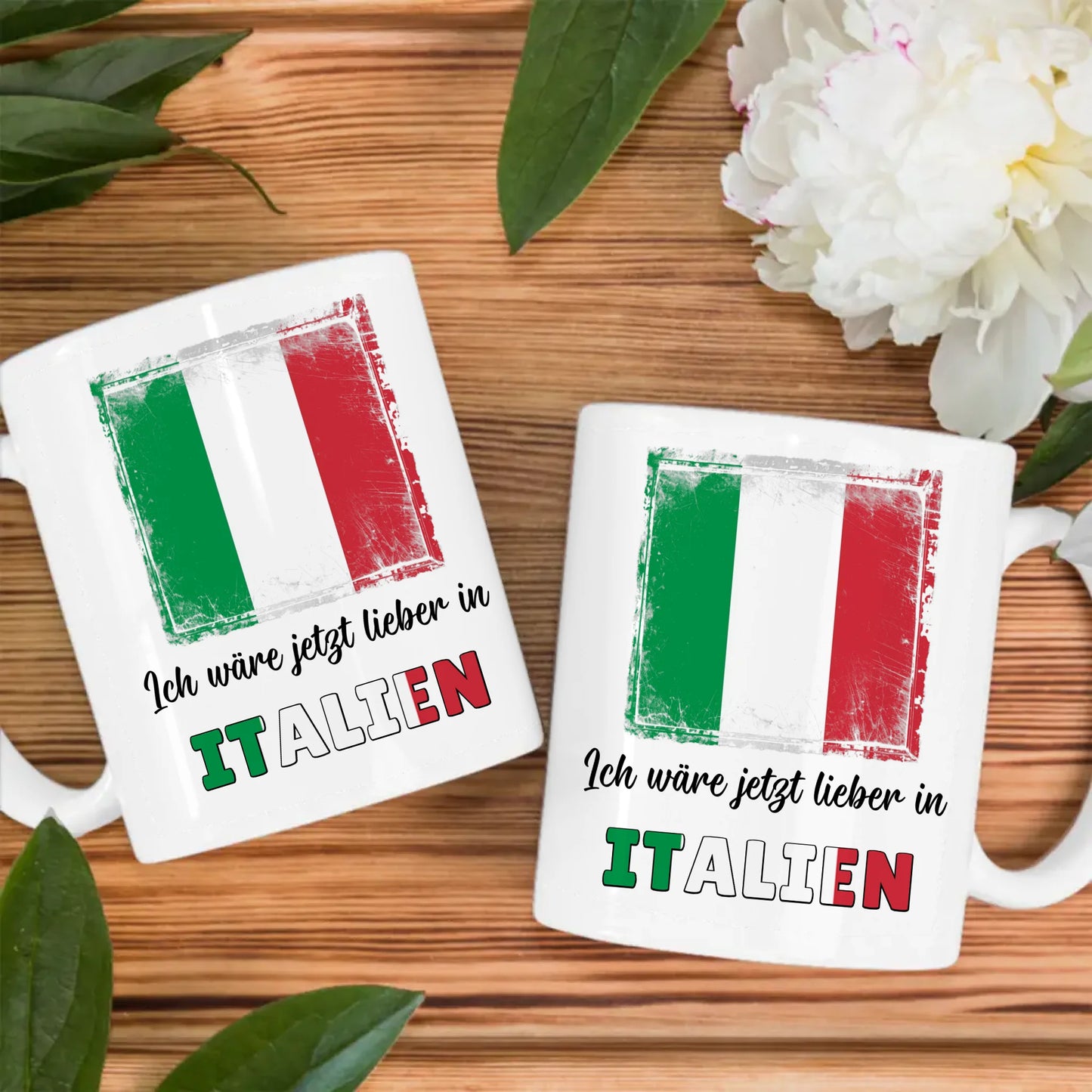 Kaffetasse Wäre jetzt lieber in Italien Tasse Lustig
