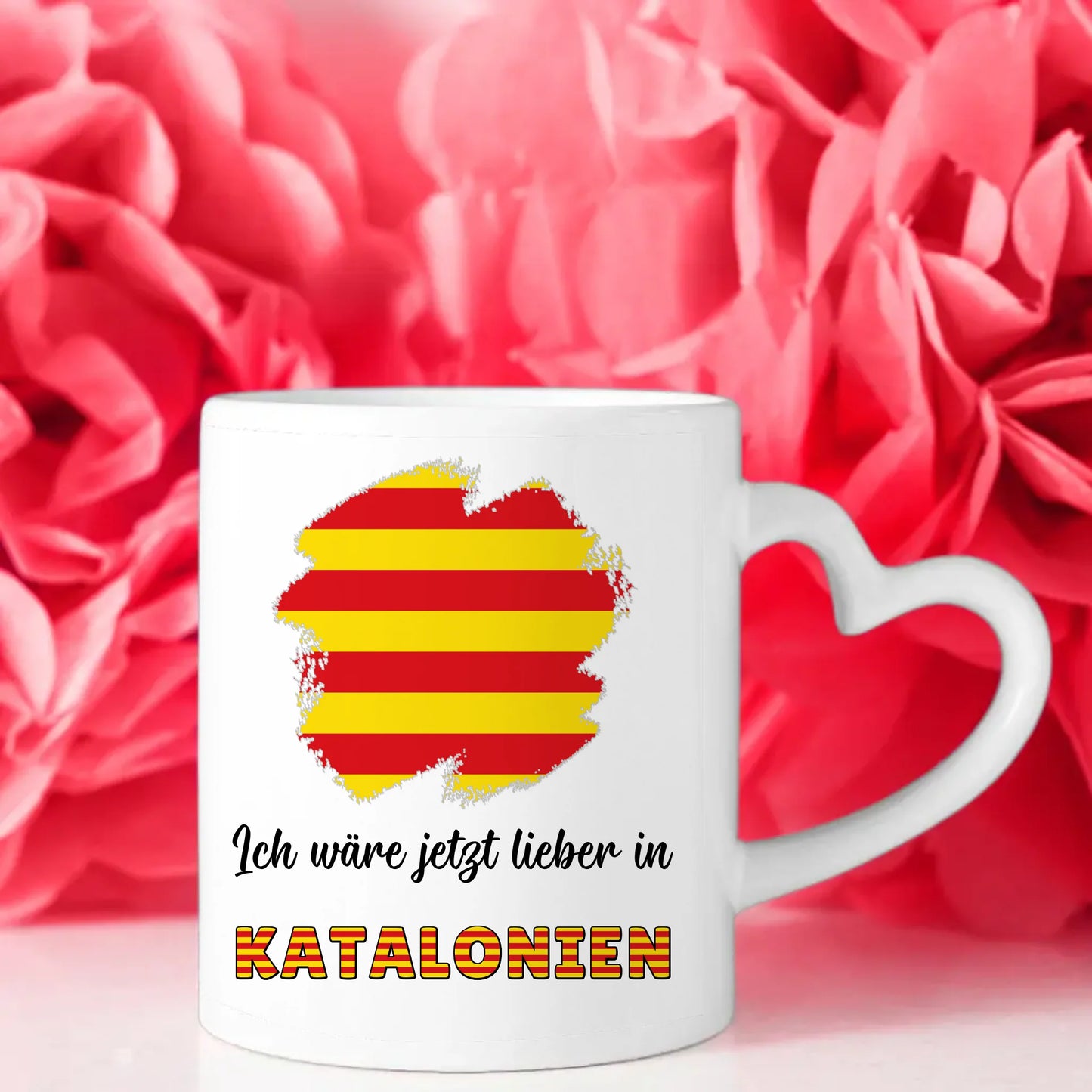 Kaffetasse Wäre jetzt lieber in Katalonien Tasse Lustig