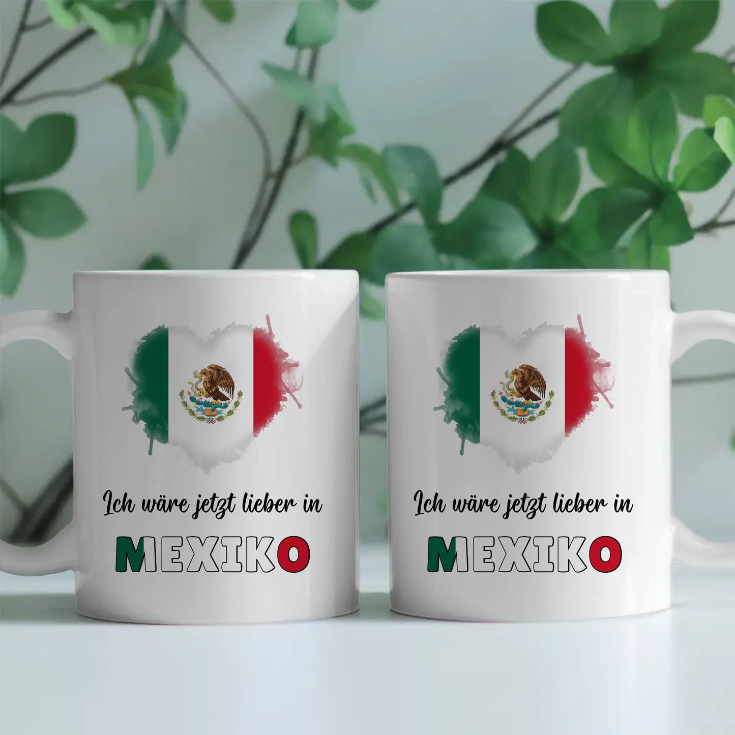 Kaffetasse Wäre jetzt lieber in Mexiko Tasse Lustig