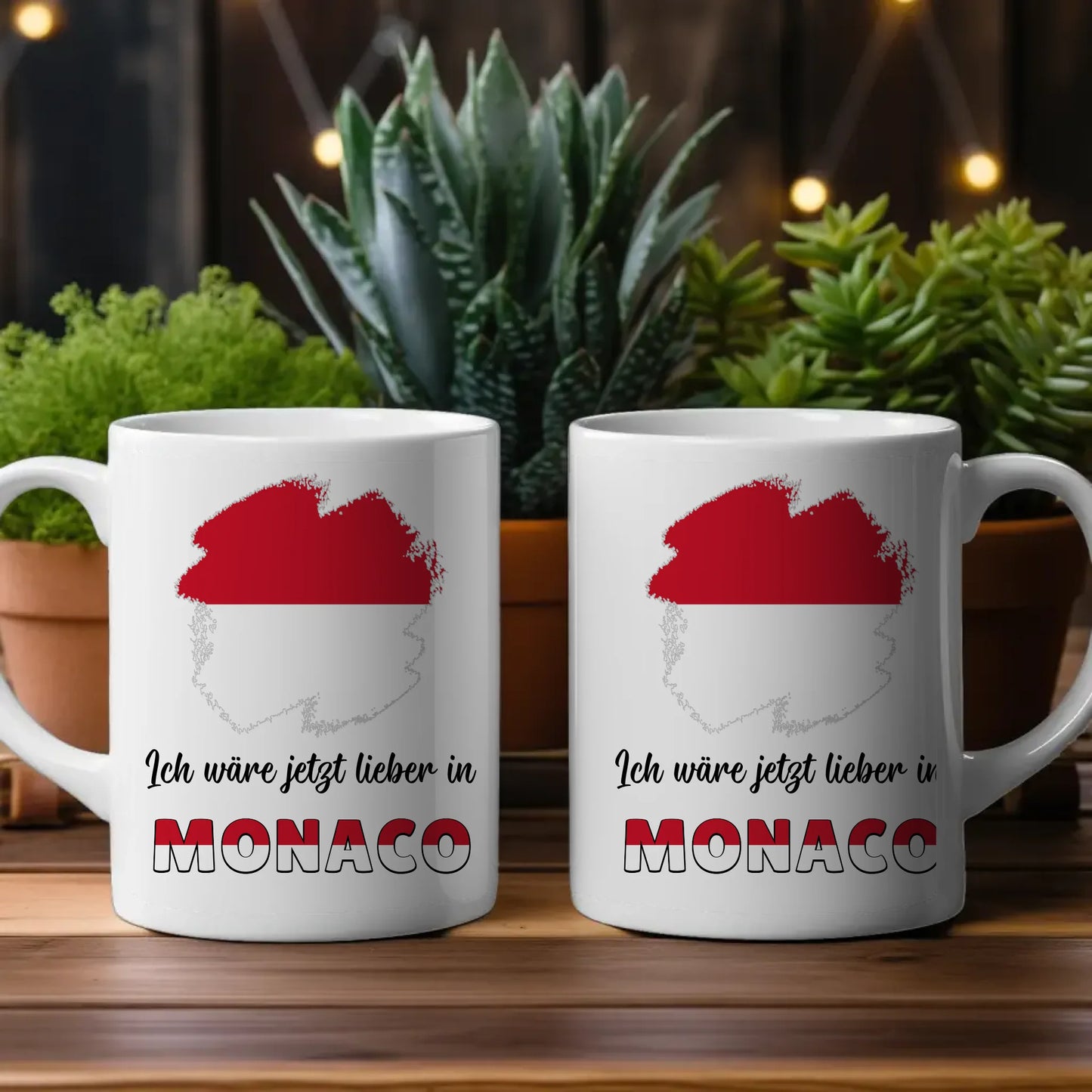 Kaffetasse Wäre jetzt lieber in Monaco Tasse Lustig