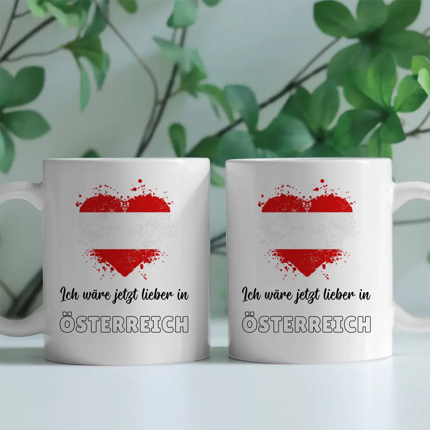 Kaffetasse Wäre jetzt lieber in Österreich Tasse Lustig