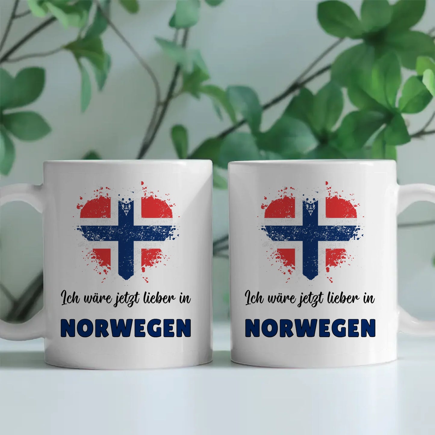 Kaffetasse Wäre jetzt lieber in Norwegen Tasse Lustig