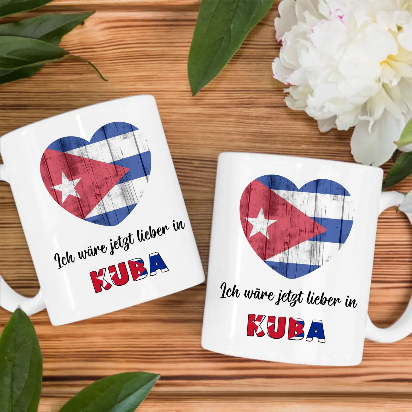 Kaffetasse Wäre jetzt lieber in Kuba Tasse Lustig