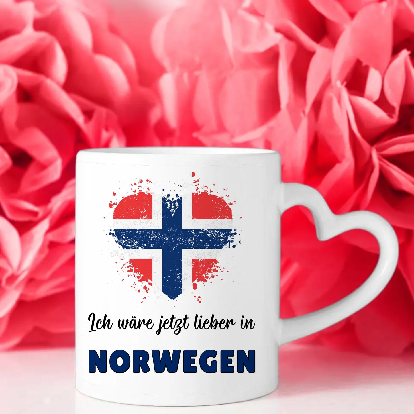 Kaffetasse Wäre jetzt lieber in Norwegen Tasse Lustig