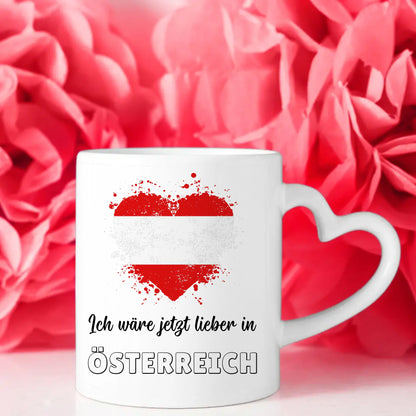 Kaffetasse Wäre jetzt lieber in Österreich Tasse Lustig
