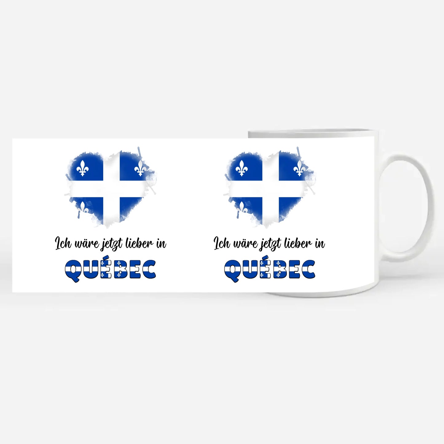Kaffetasse Wäre jetzt lieber in Québec Tasse Lustig