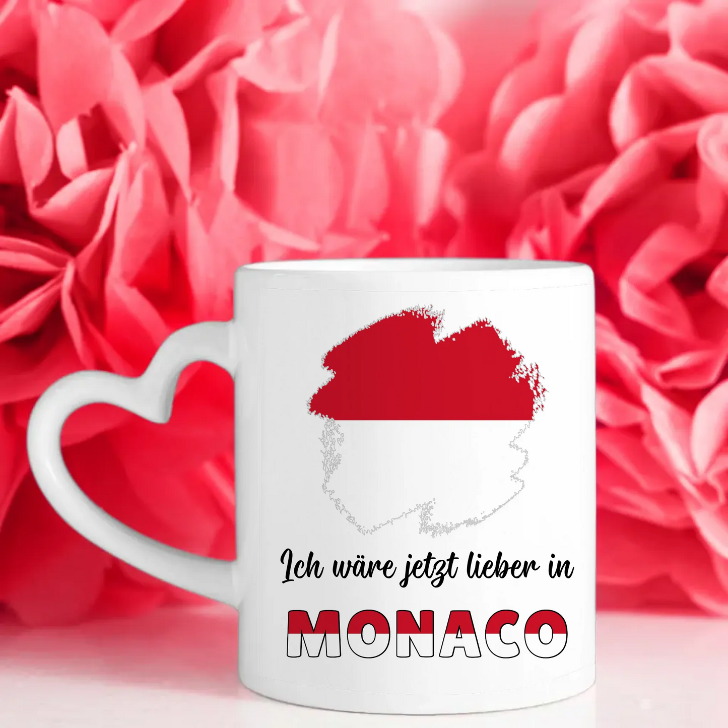 Kaffetasse Wäre jetzt lieber in Monaco Tasse Lustig