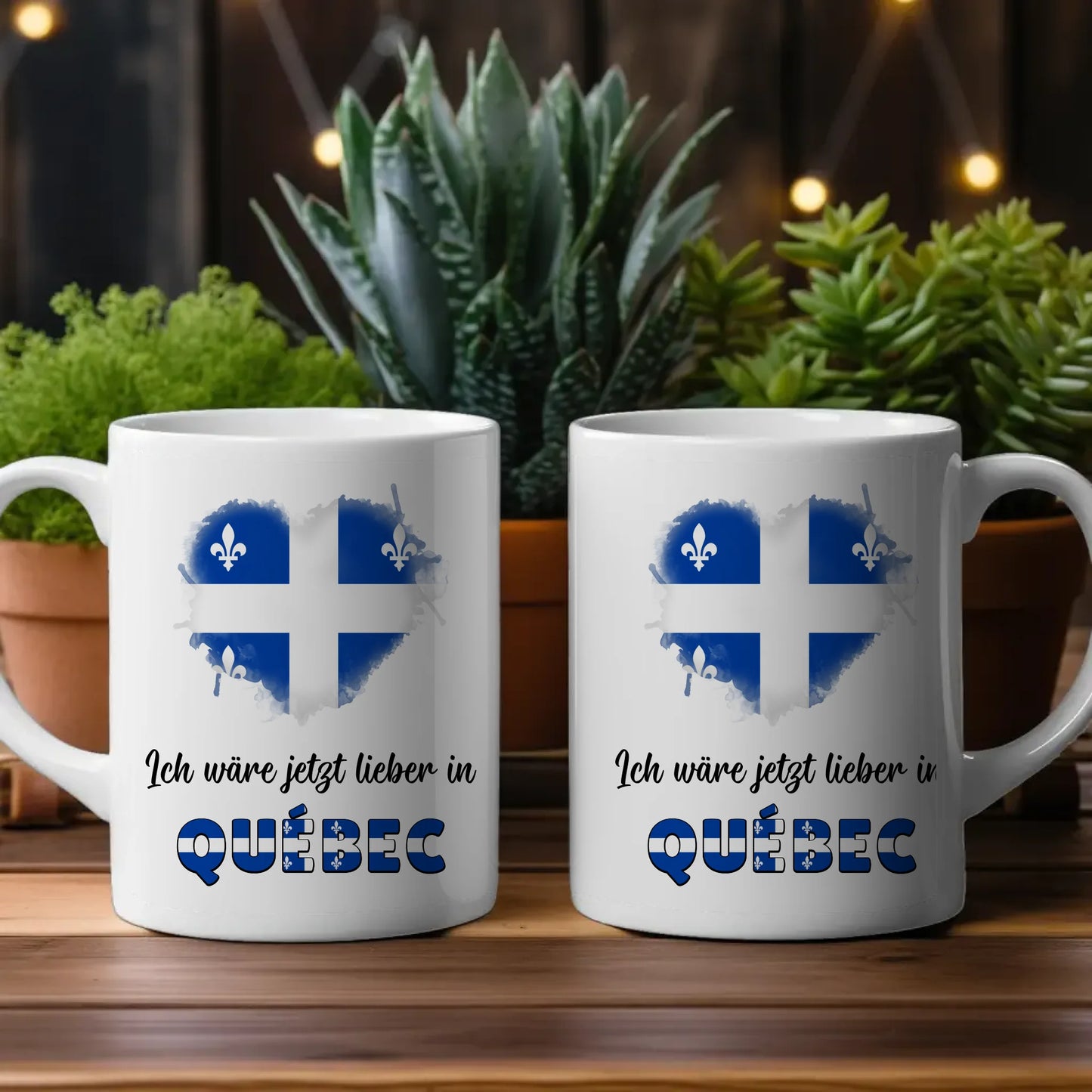 Kaffetasse Wäre jetzt lieber in Québec Tasse Lustig