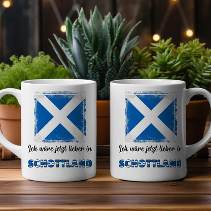 Kaffetasse Wäre jetzt lieber in Schottland Tasse Lustig