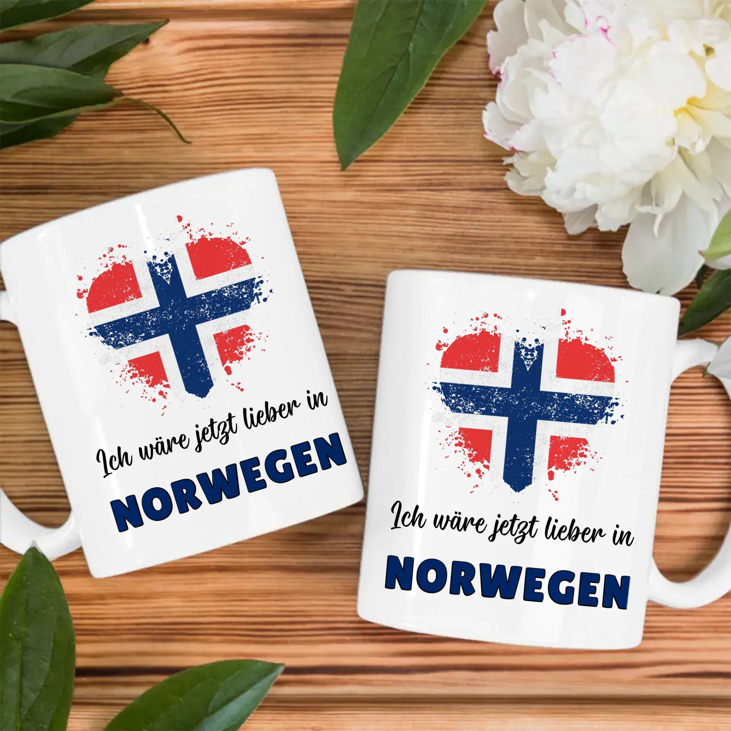 Kaffetasse Wäre jetzt lieber in Norwegen Tasse Lustig