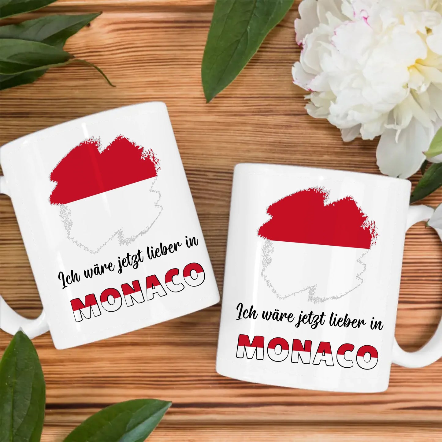 Kaffetasse Wäre jetzt lieber in Monaco Tasse Lustig