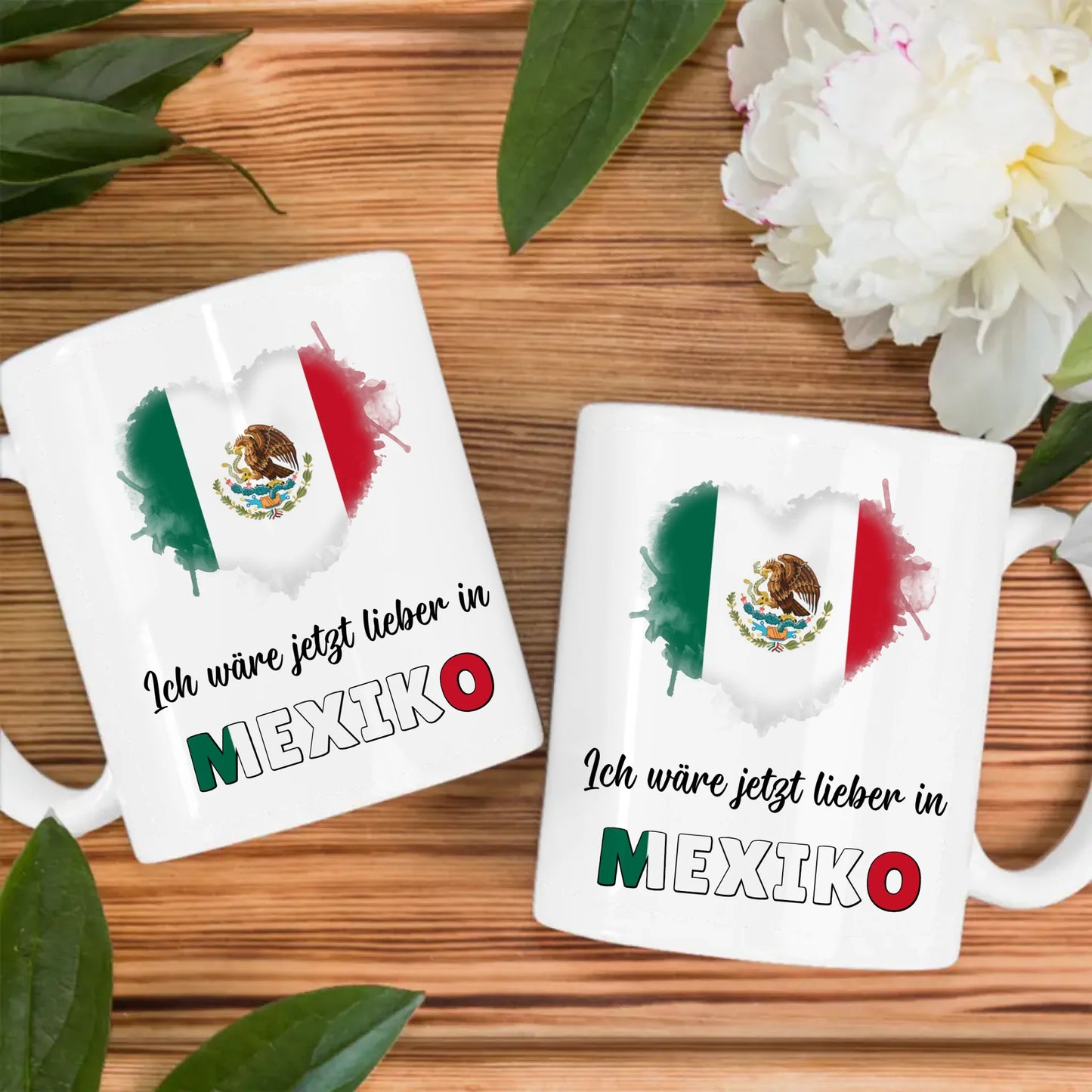 Kaffetasse Wäre jetzt lieber in Mexiko Tasse Lustig