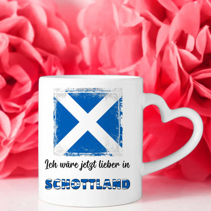 Kaffetasse Wäre jetzt lieber in Schottland Tasse Lustig
