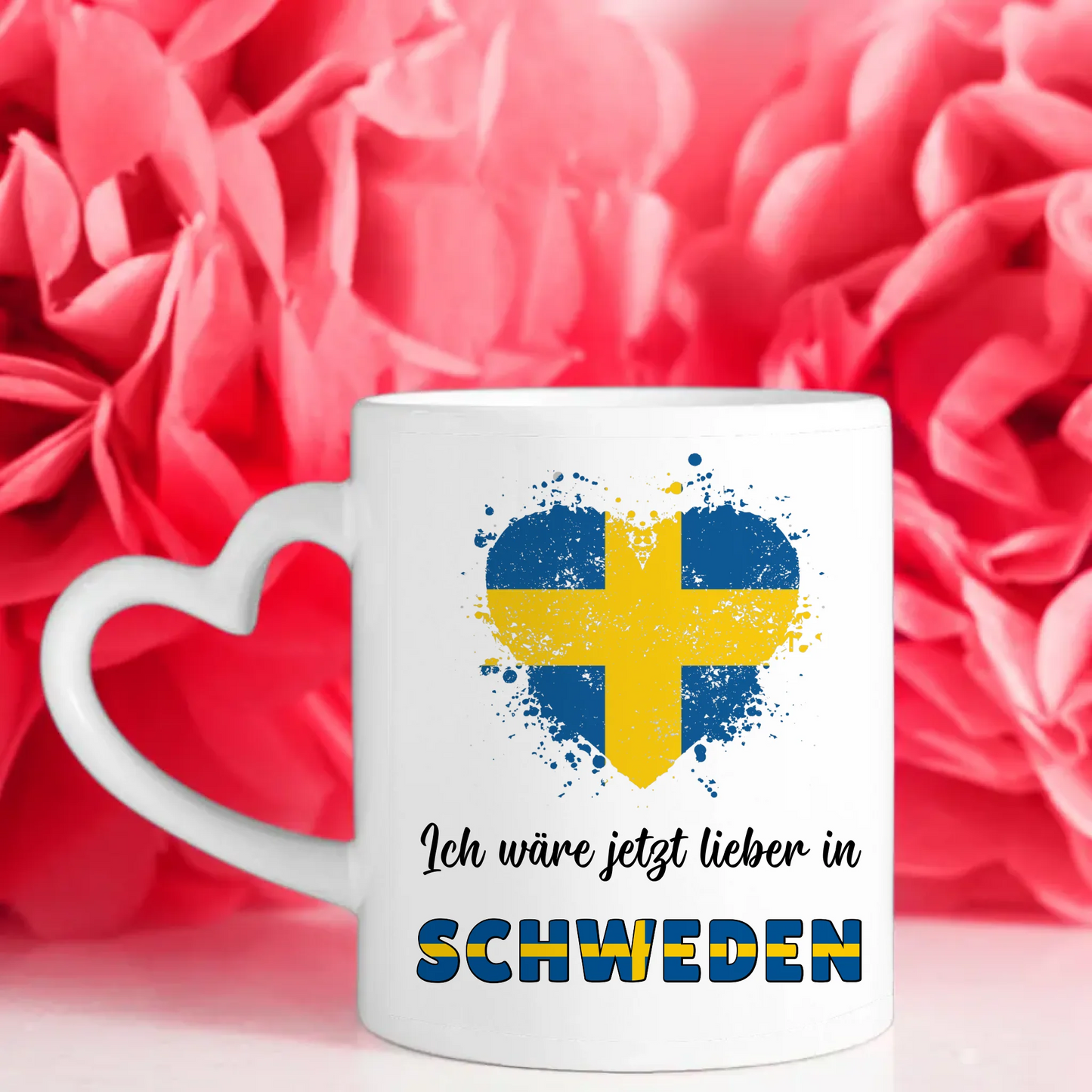 Kaffetasse Wäre jetzt lieber in Schweden Tasse Lustig