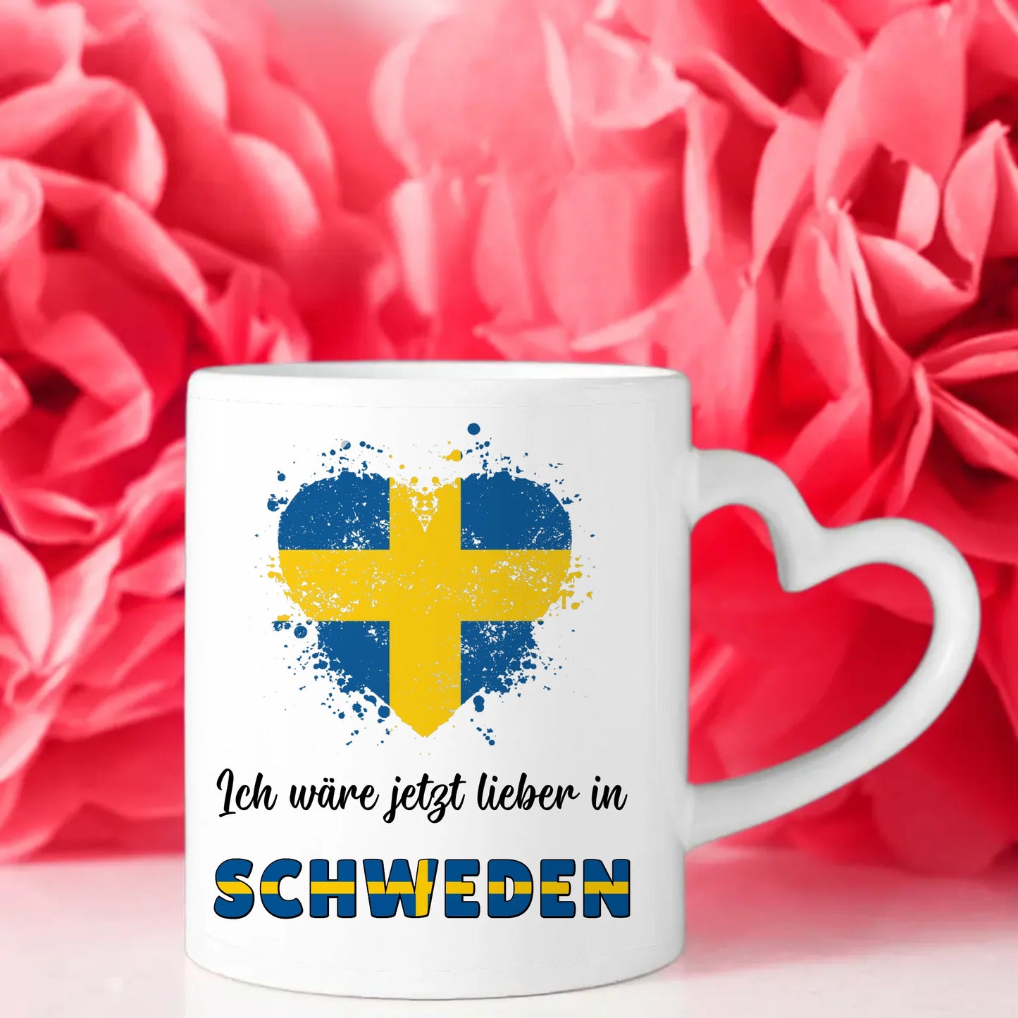 Kaffetasse Wäre jetzt lieber in Schweden Tasse Lustig