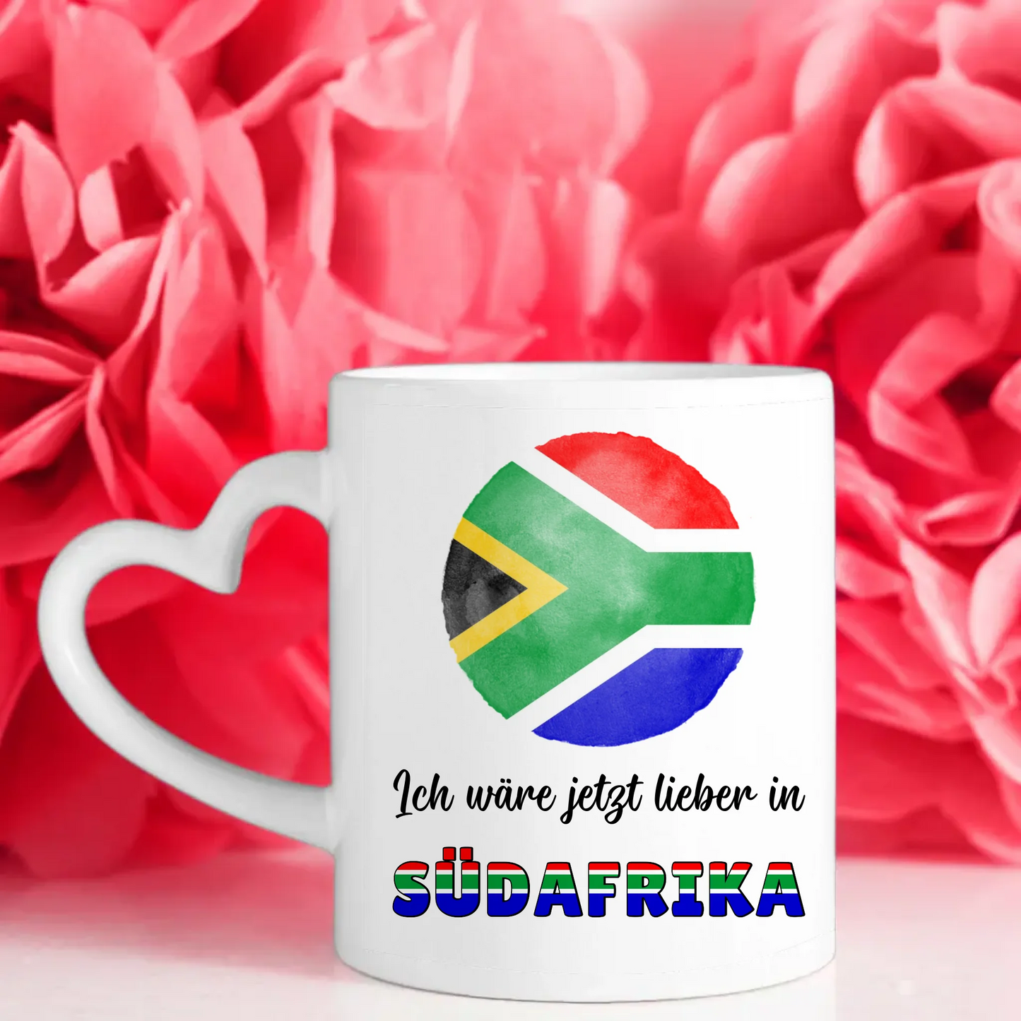 Kaffetasse Wäre jetzt lieber in Südafrika Tasse Lustig