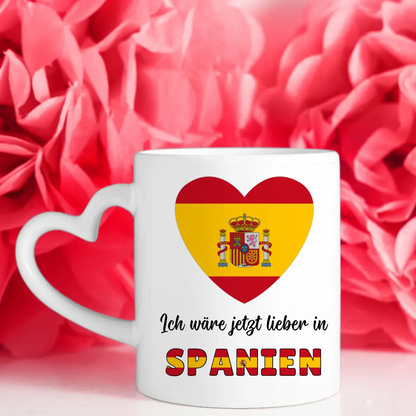 Kaffetasse Wäre jetzt lieber in Spanien Tasse Lustig