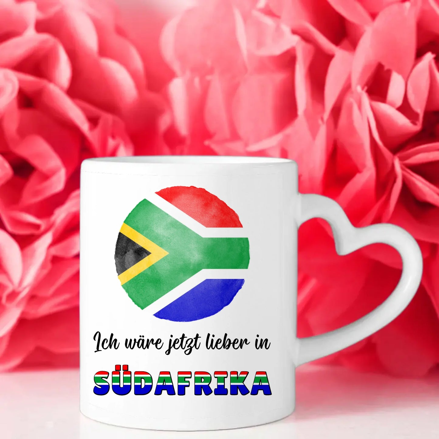 Kaffetasse Wäre jetzt lieber in Südafrika Tasse Lustig