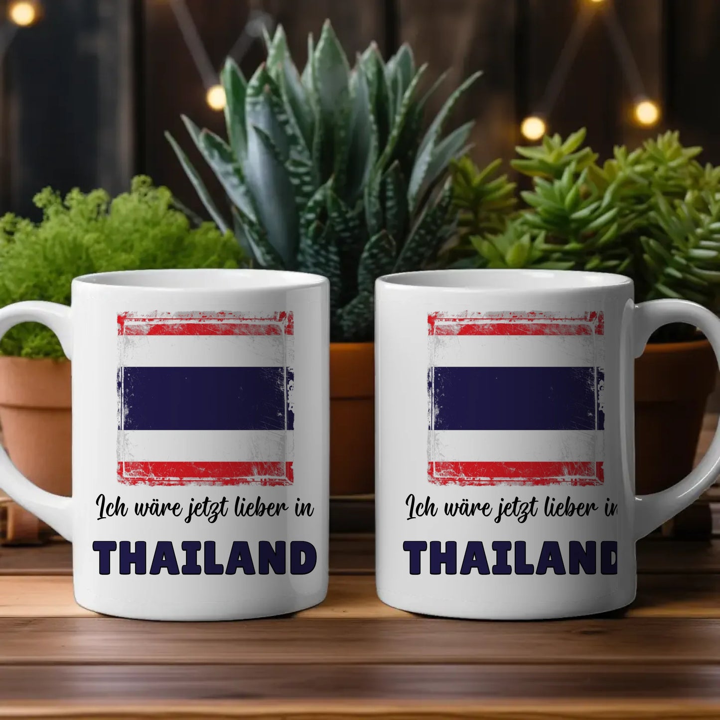 Kaffetasse Wäre jetzt lieber in Thailand Tasse Lustig