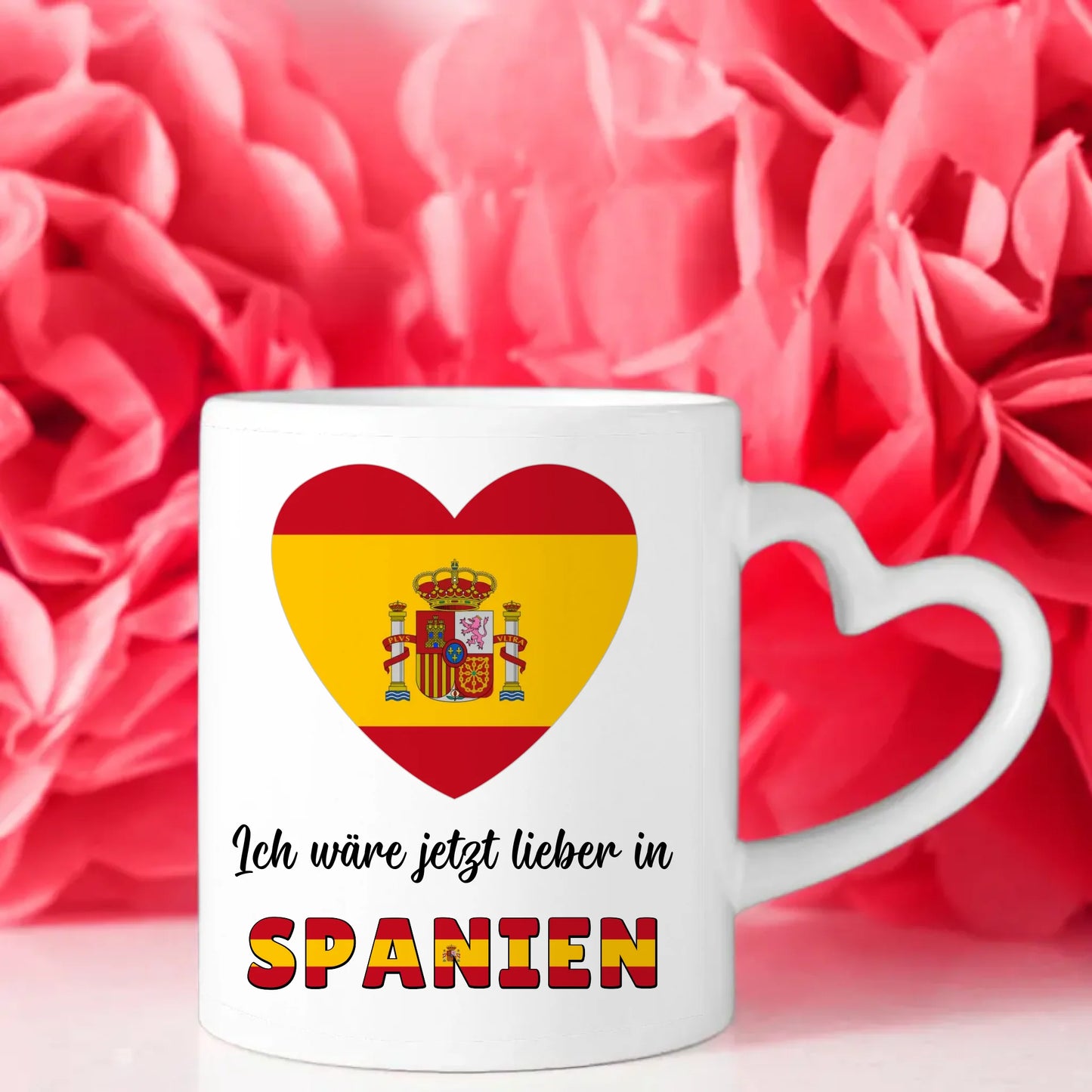 Kaffetasse Wäre jetzt lieber in Spanien Tasse Lustig