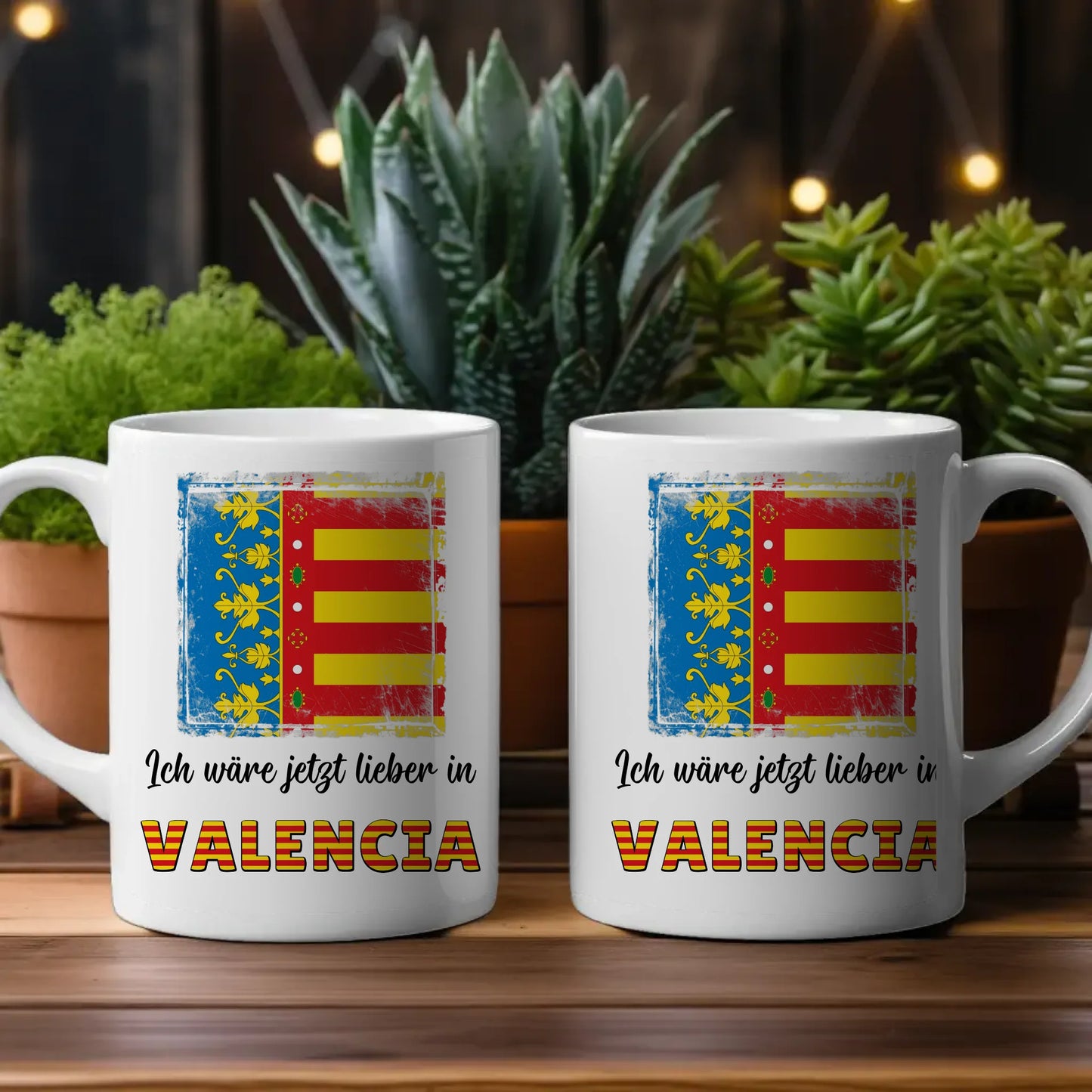 Kaffetasse Wäre jetzt lieber in Valencia Tasse Lustig