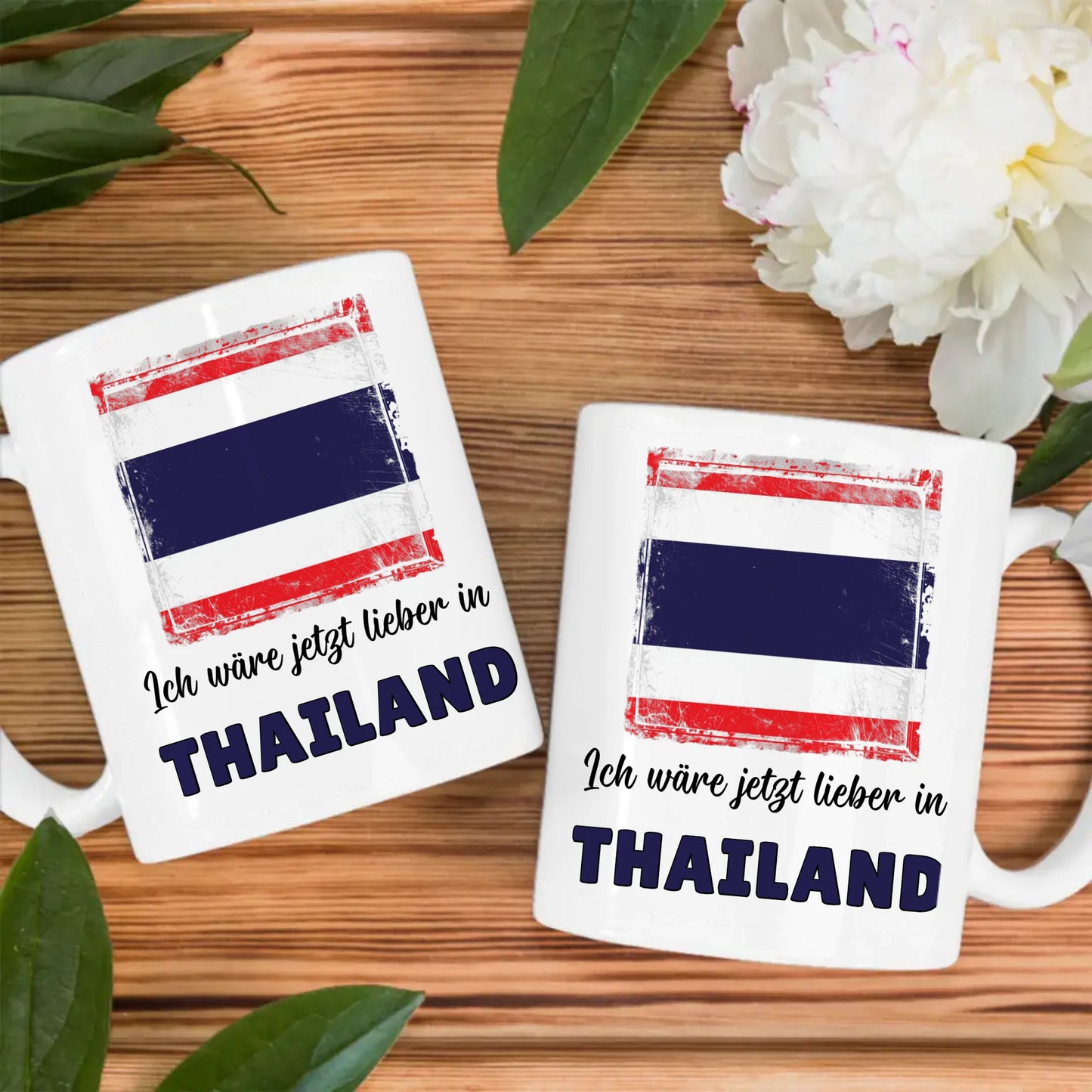 Kaffetasse Wäre jetzt lieber in Thailand Tasse Lustig
