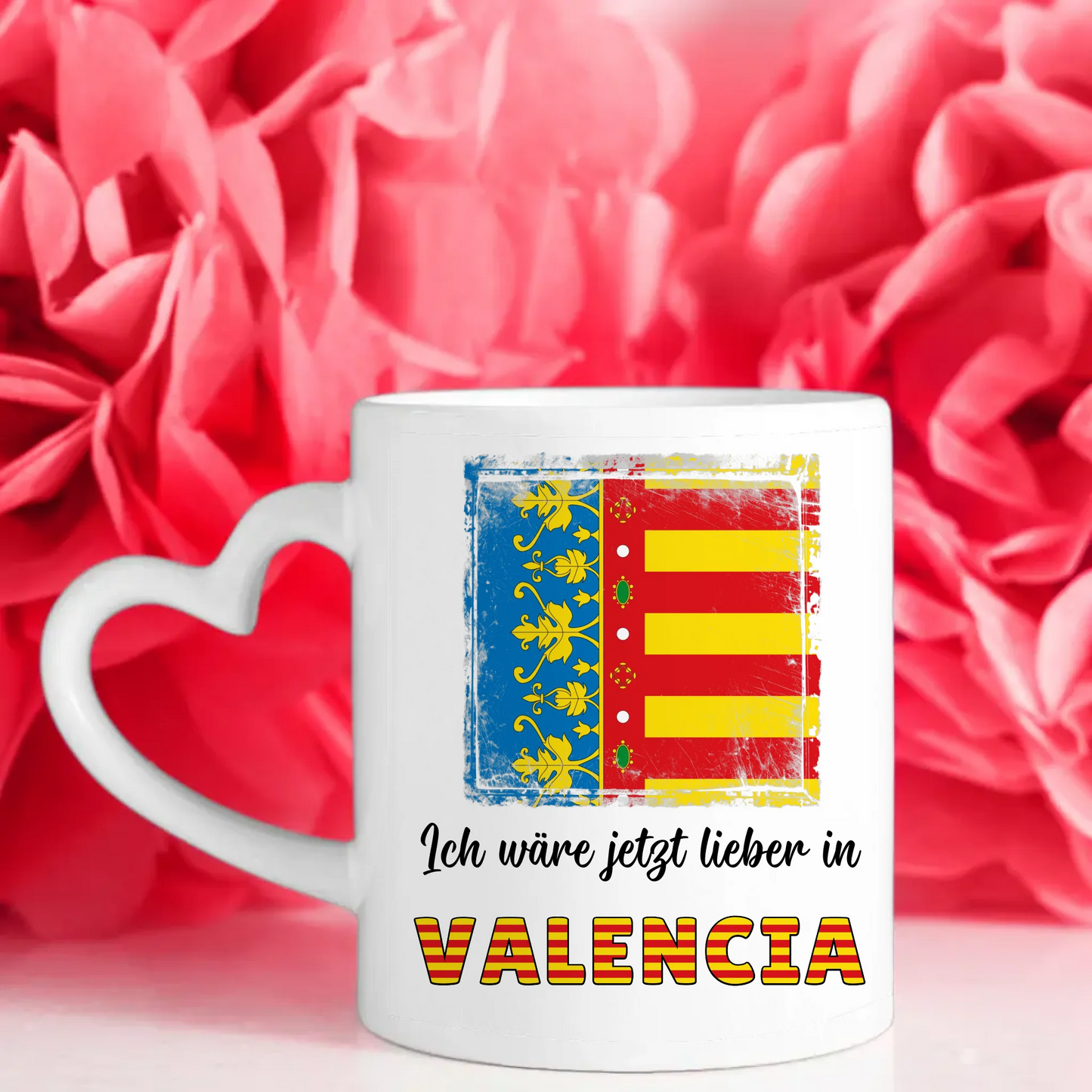 Kaffetasse Wäre jetzt lieber in Valencia Tasse Lustig