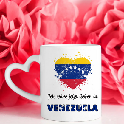 Kaffetasse Wäre jetzt lieber in Venezuela Tasse Lustig