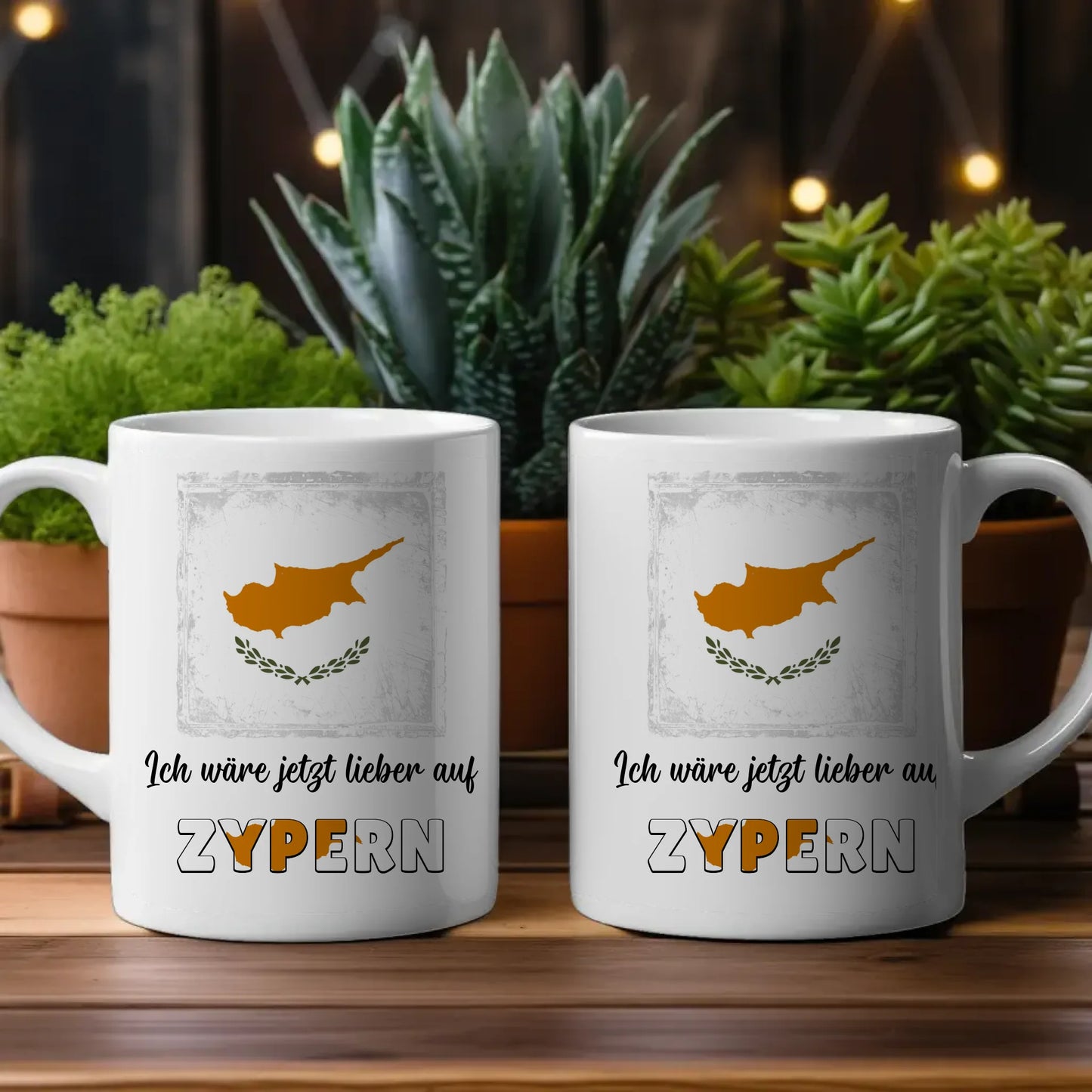 Kaffetasse Wäre jetzt lieber in Zypern Tasse Lustig