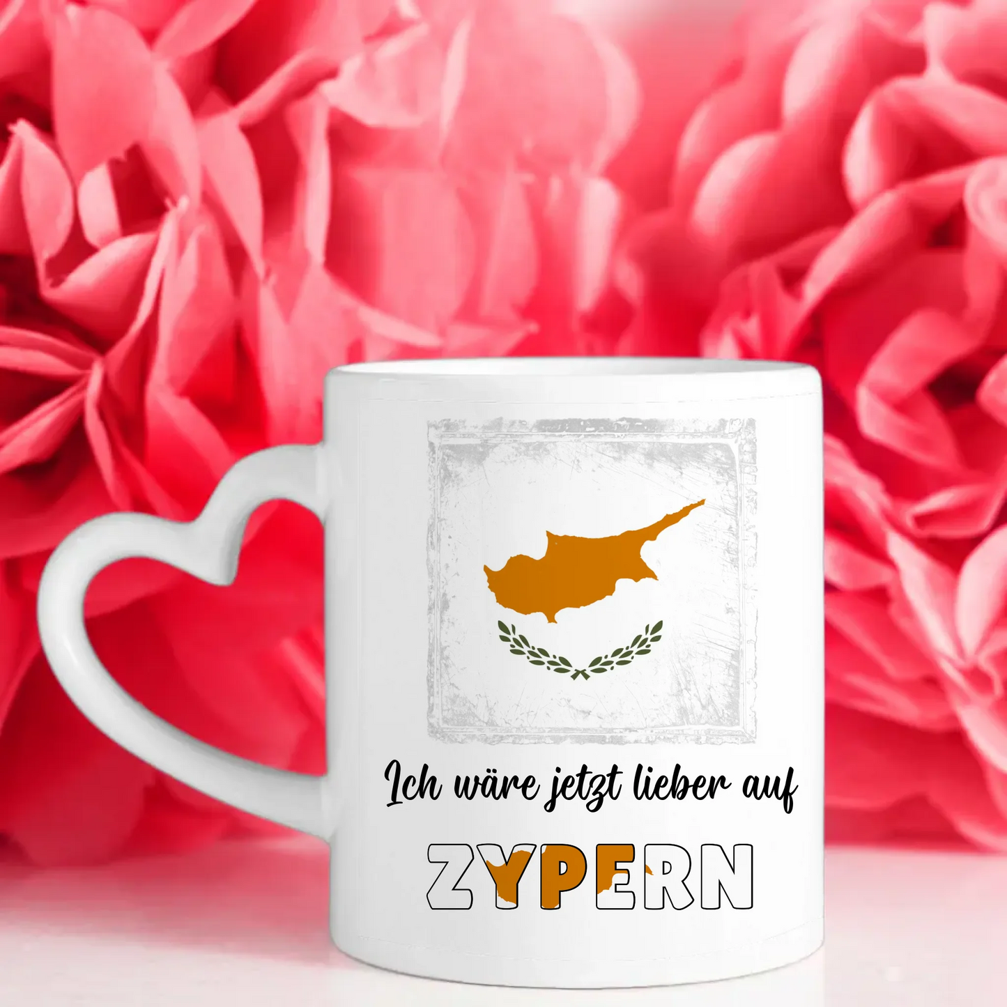 Kaffetasse Wäre jetzt lieber in Zypern Tasse Lustig