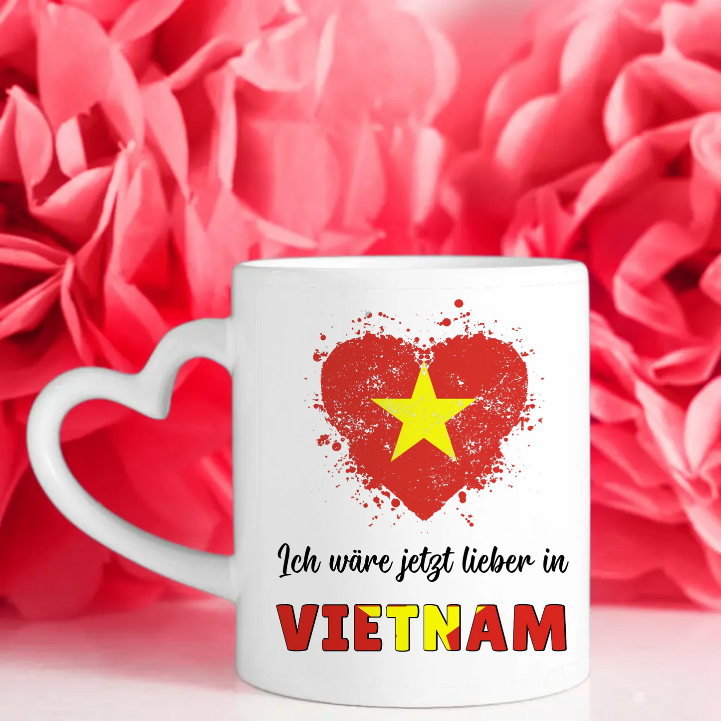 Kaffetasse Wäre jetzt lieber in Vietnam Tasse Lustig
