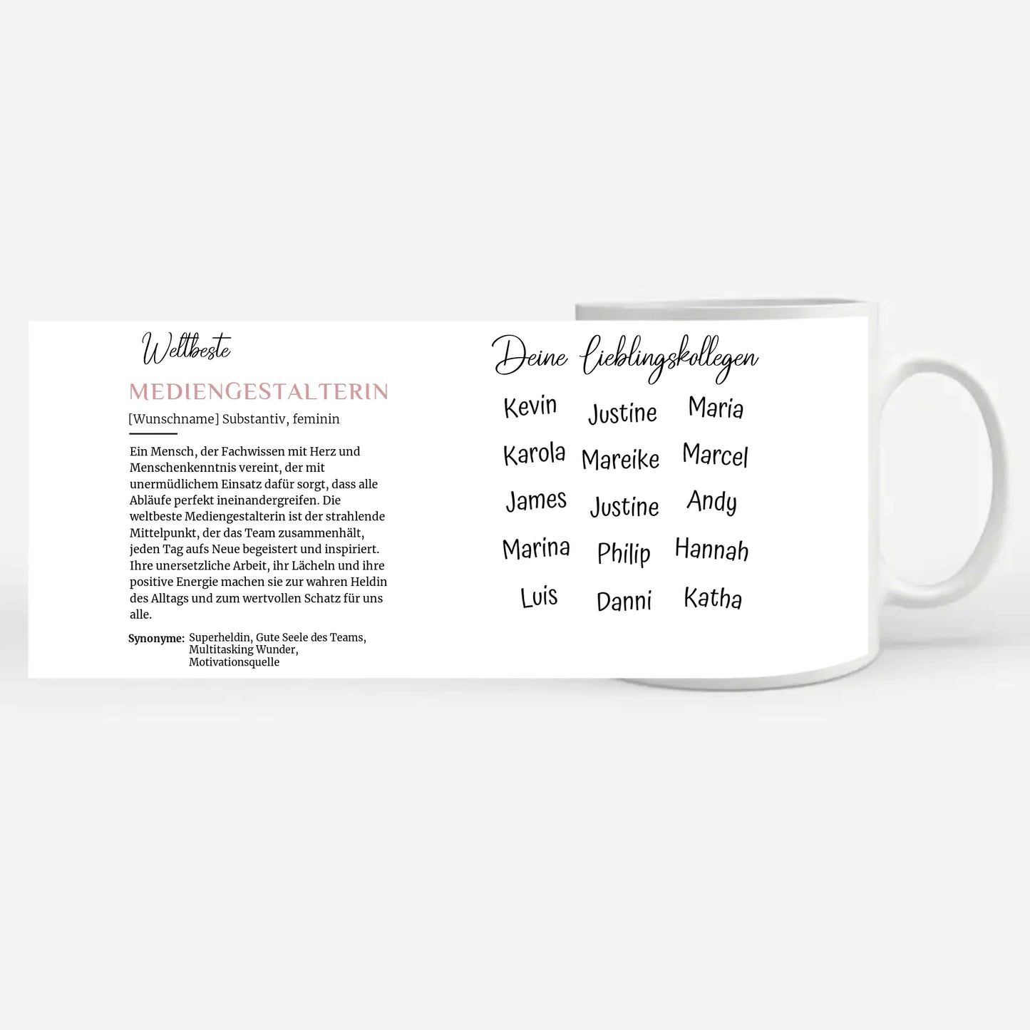 Mediengestalterin Tasse personalisiert Definition Mediengestalterin