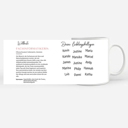 Fachinformatikerin Tasse Geschenk Definition Fachinformatikerin Abschied