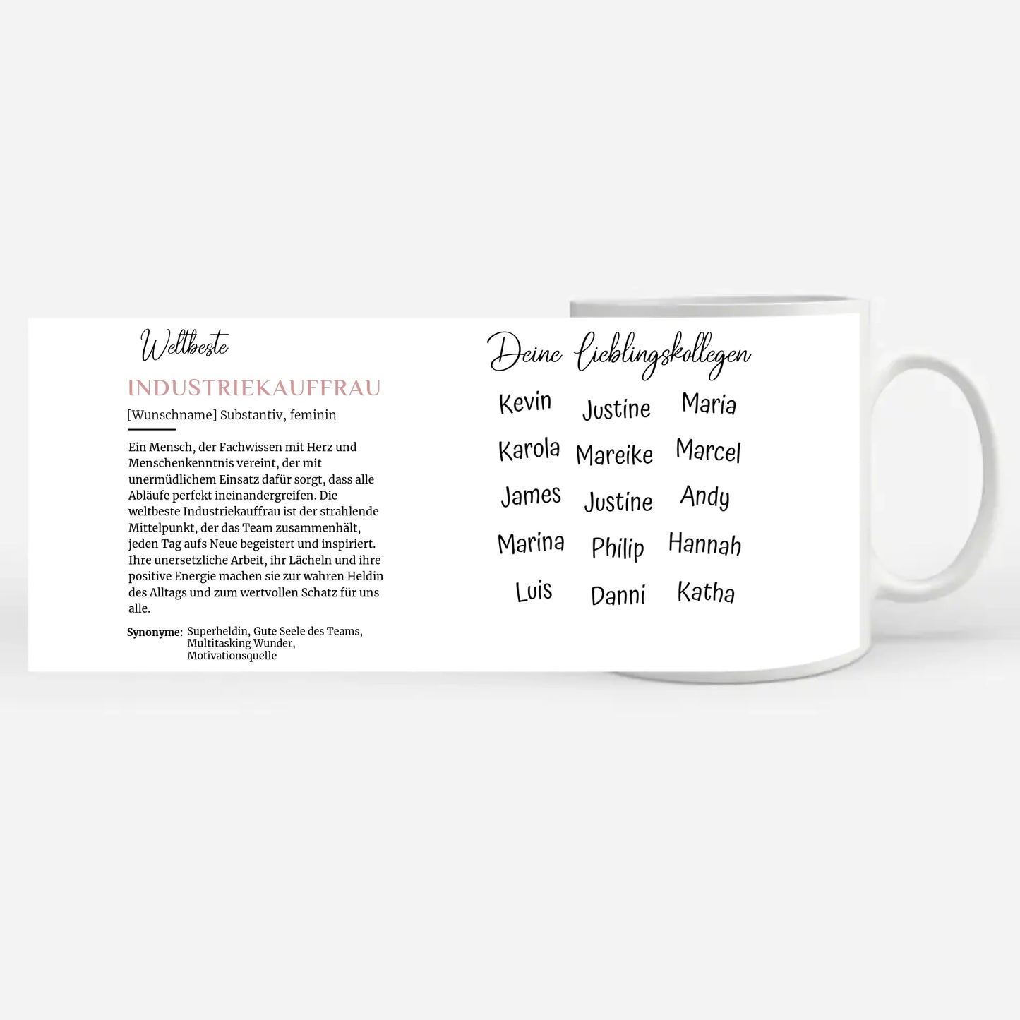 Berufe Tasse personalisiert Definition Weltbeste Industriekauffrau Abschied Jubiläum