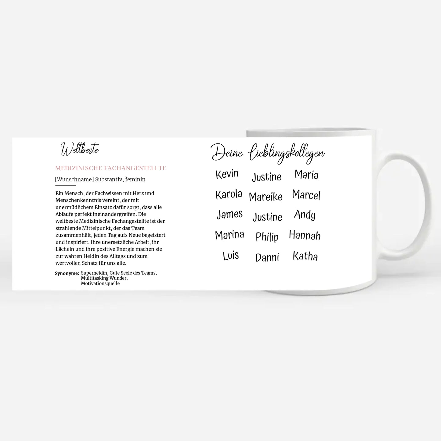 Geschenk Tasse Definition Weltbeste Medizinische Fachangestellte Abschied