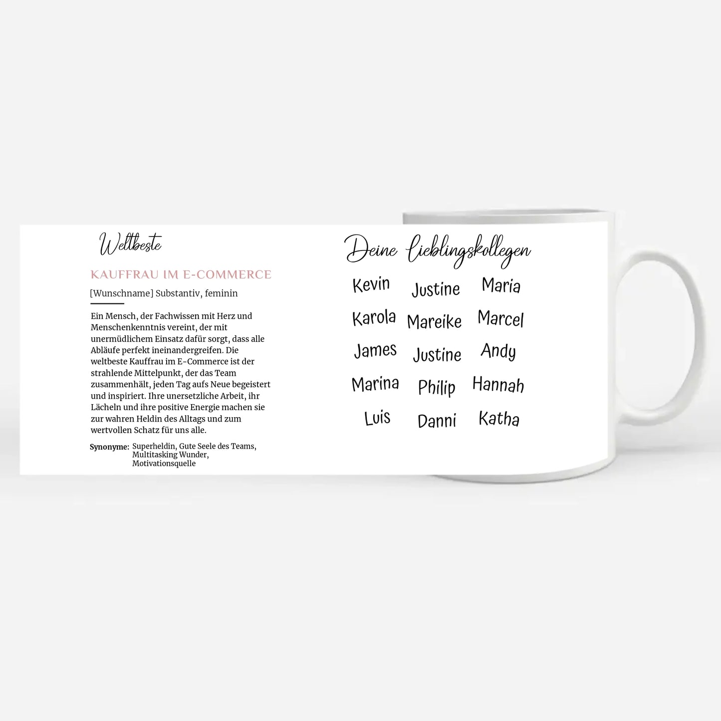 Kauffrau im E-Commerce Tasse Geschenk Definition Abschied mit Name