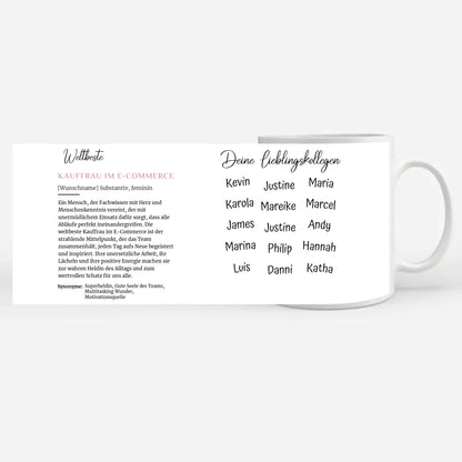 Kauffrau im E-Commerce Tasse Geschenk Definition Abschied mit Name