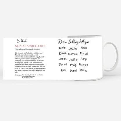 Geschenk Tasse Definition Weltbeste Sozialarbeiterin Abschied Jubiläum