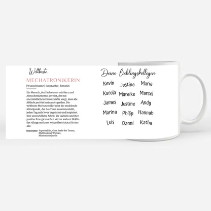 Mechatronikerin Tasse Geschenk Definition Mechatronikerin Abschied
