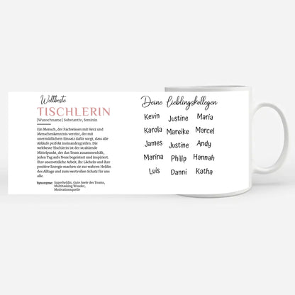 Tischlerin Tassen Geschenk Definition Tischlerin Abschiedsgeschenk