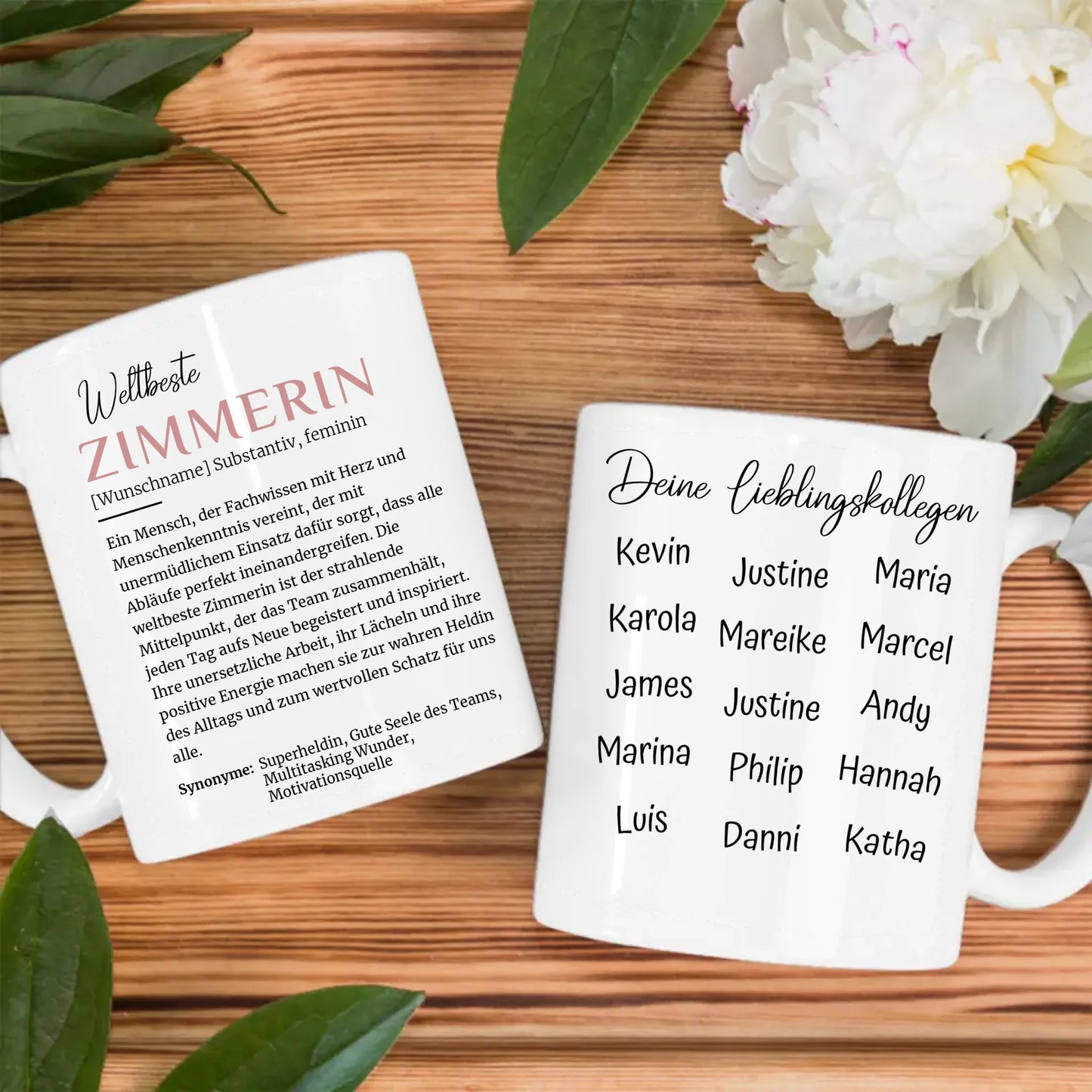 Zimmerin Tasse personalisiert Definition Zimmerin