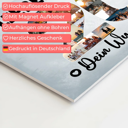 Magnet Wandbild mit Unterschriften 20 Geburtstag Sohn